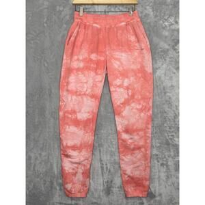 Outdoor Voices Sweatpants Womens Small Dahlia Crystal Splatter Peach Pockets